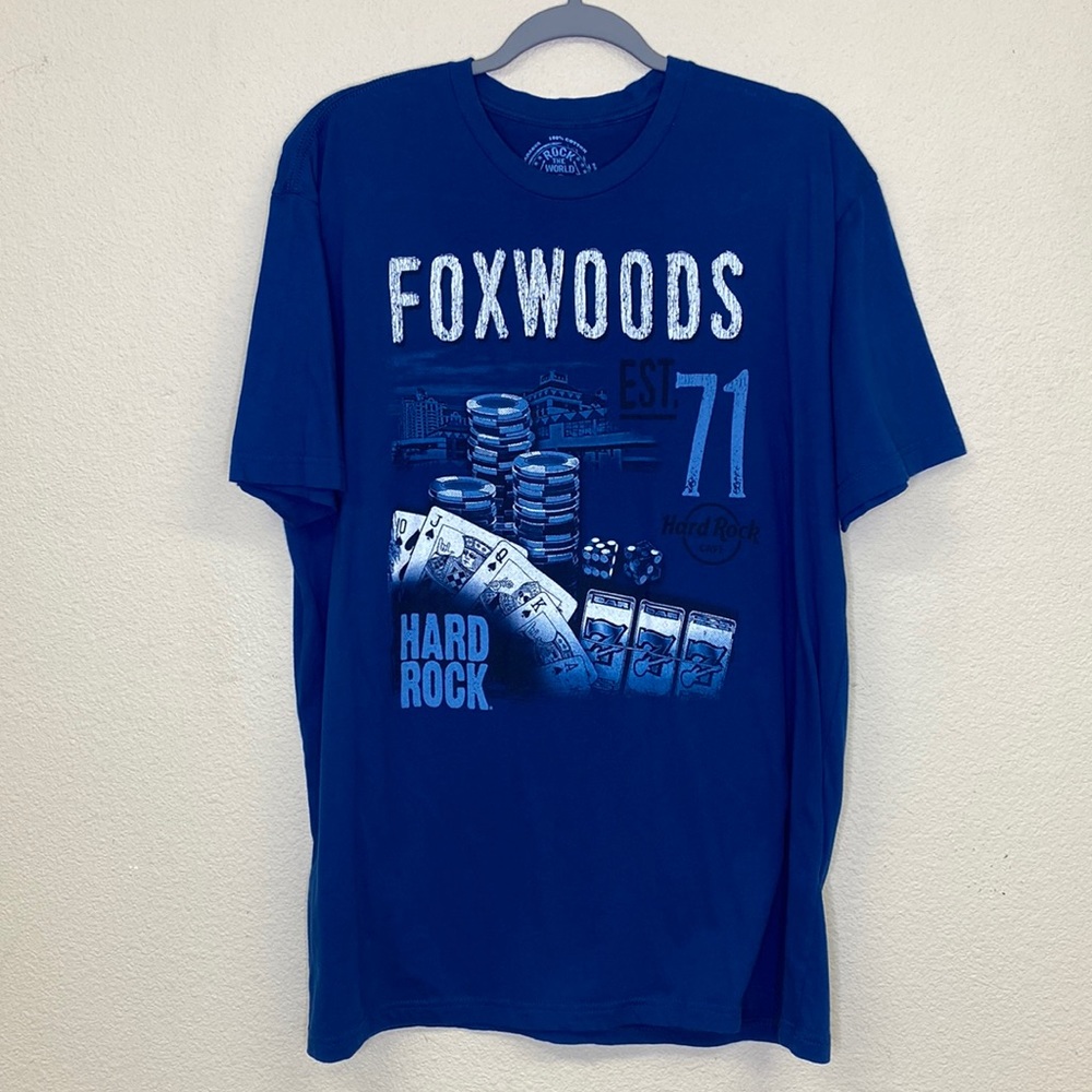Hard Rock Foxwoods 71 Gambling Tee Size XL